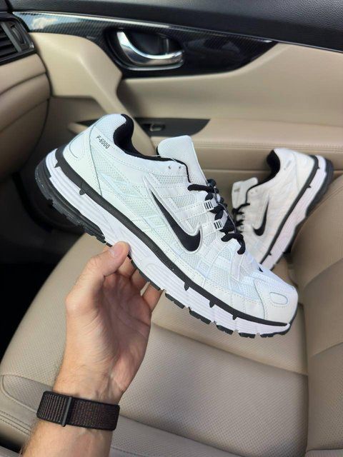 Чоловічі білі кросівки Nike P-6000 White Black х Найк 41 ALL22474 фото