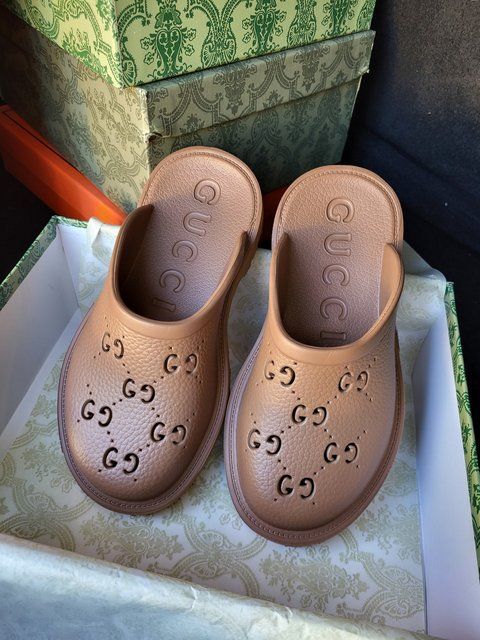 Жіночі коричневі шльопанці, капці Gucci Mules Slides Brown х Гуччі 36 ALL22212 фото