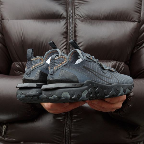 Сірі чоловічі кросівки Nike React Vision Dark Grey х Найк 40 ALL23821 фото