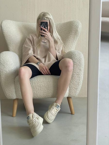 Бежеві кросівки Найк Ейр Форс унісекс Nike Air Force Low Stussy Fossil 36 ALL05613W фото