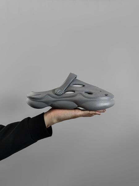 Чоловічі сірі крокси Adidas Yeezy Slider Style Grey x Їзі Слайдер 40 ALL12474 фото