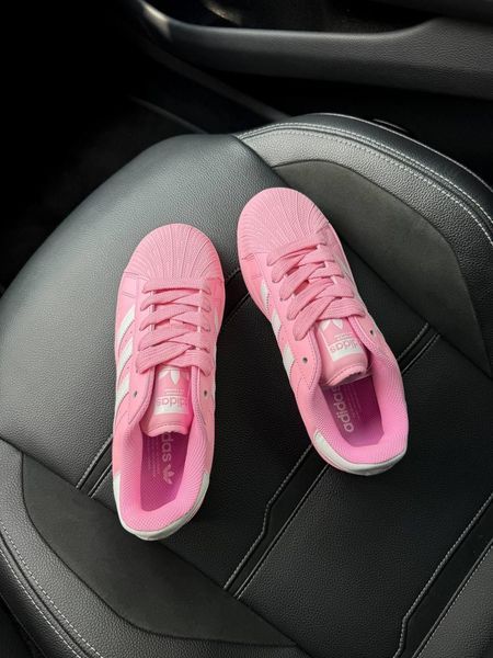 Жіночі рожеві кросівки Adidas Superstar Platform Pink White х Адідас Суперстар 36 ALL17609 фото