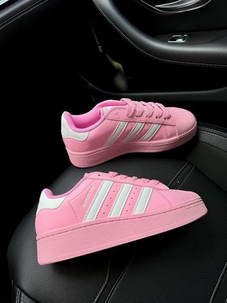 Жіночі рожеві кросівки Adidas Superstar Platform Pink White х Адідас Суперстар 36 ALL17609 фото