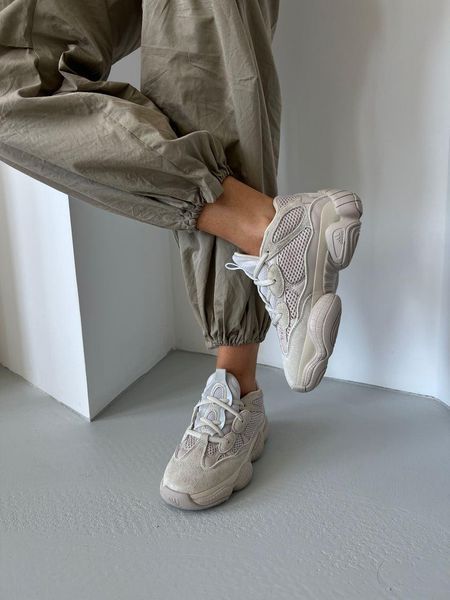 Бежеві кросівки унісекс Adidas Yeezy Boost 500 Bone х Адидас Ізі Буст 36 ALL11303 фото