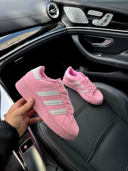 Жіночі рожеві кросівки Adidas Superstar Platform Pink White х Адідас Суперстар 36 ALL17609 фото