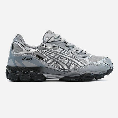 Сірі кросівки Asics Gel NYC Grey Black Black Gore Tex х Асікс 41 ALL18492 фото