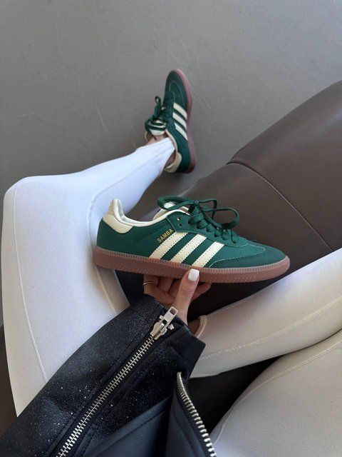 Зелені кросівки унісекс Adidas Samba Collegiate Green x Самба 37 ALL19157 фото