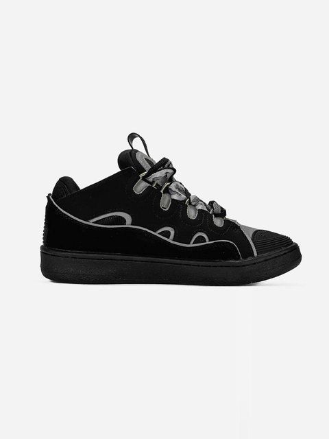 Чорні кросівки унісекс Lanvin Curb Sneakers Black Grey х Ланвін 41 ALL23052 фото