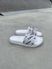 Білі літні шльопанці Баленсіага Слайдс літо Balenciaga Slides Small Logo White 36 ALL08483W фото 8