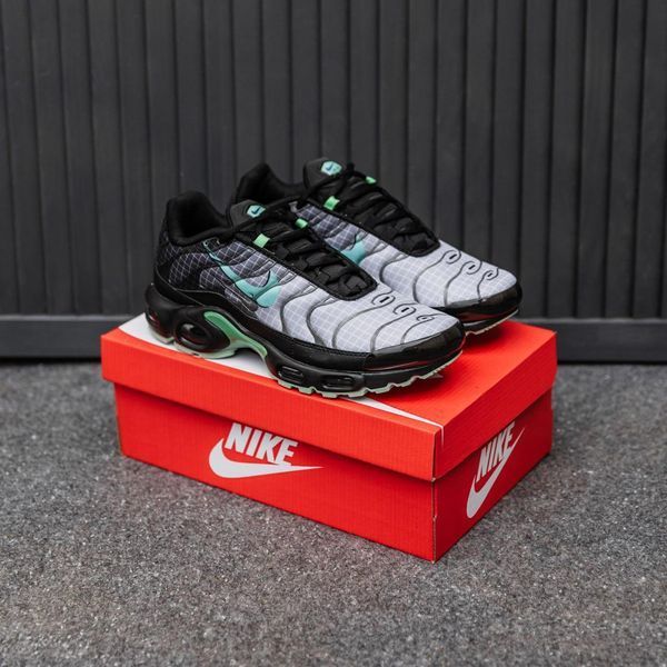 Чоловічі чорні кросівки Nike Air Max TN Black Grey Green х Ейр Макс ТН 40 ALL20200 фото