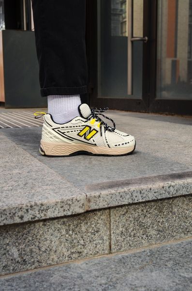 Чоловічі бежеві кросівки New Balance 1906R Beige Black Yellow x Нью Беланс 41 ALL15840 фото