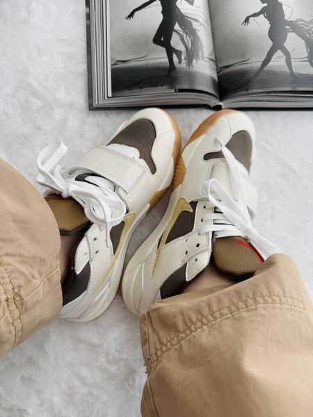Білі кросівки унісекс Nike Air Jordan Cut The Check Travis Scott White Brown х Джордан 36 ALL14359 фото