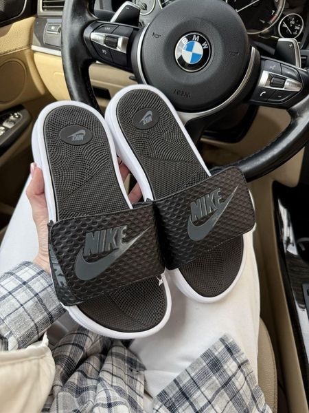 Чоловічі чёрные шлепанцы, тапочки Nike Slippers Black х Найк 40 ALL20900 фото