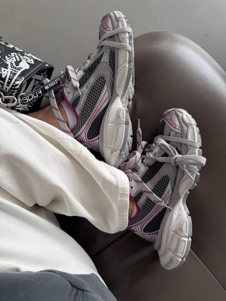 Жіночі сірі кросівки Balenciaga 3XL Silver Grey Purple x Баленсіага 3XL 41 ALL20265 фото