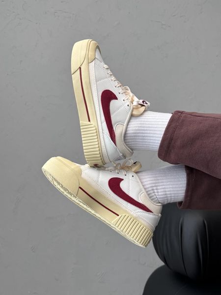 Жіночі кросівки Nike Court Legacy Lift Beige Bordo х Корт 36 ALL13756 фото