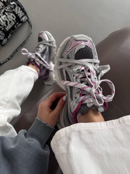 Жіночі сірі кросівки Balenciaga 3XL Silver Grey Purple x Баленсіага 3XL 41 ALL20265 фото