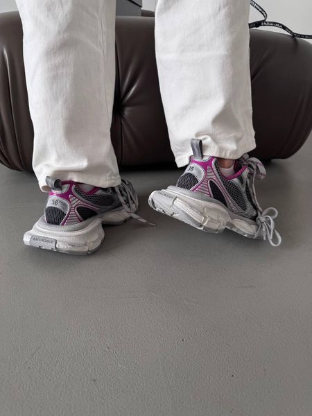 Жіночі сірі кросівки Balenciaga 3XL Silver Grey Purple x Баленсіага 3XL 41 ALL20265 фото