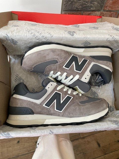 Жіночі коричневі кросівки New Balance 574 Brown Black х Нью Беланс 37 ALL20673 фото
