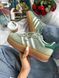 Жіночі м'ятні кросівки Adidas Gazelle Bold Platform Mint White х Адідас Газель ALL17782 фото 10