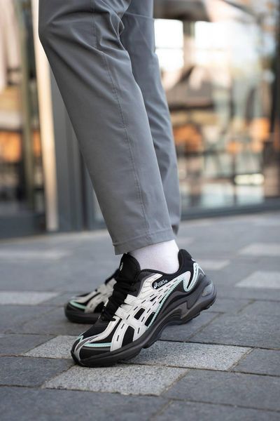 Чорні чоловічі кросівки Asics Gel Preleus Black Grey Blue х Асікс 40 ALL14786 фото
