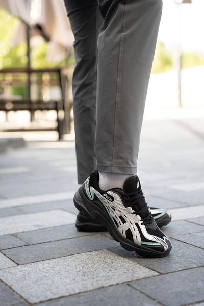 Чорні чоловічі кросівки Asics Gel Preleus Black Grey Blue х Асікс 40 ALL14786 фото