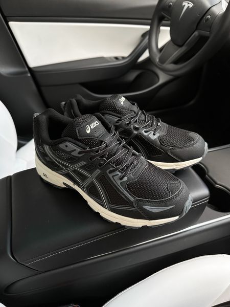 Чорні кросівки унісекс Asics Gel Venture 6 Black Grey Beige х Асікс 36 ALL12870 фото