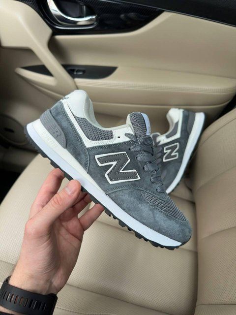 Жіночі сірі кросівки New Balance 574 Grey х Нью Беланс 36 ALL08189 фото