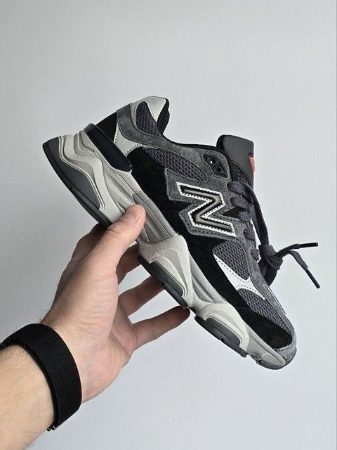 Чорні кросівки унісекс New Balance 9060 Black Dark Grey х Нью Беланс 37 ALL23869 фото