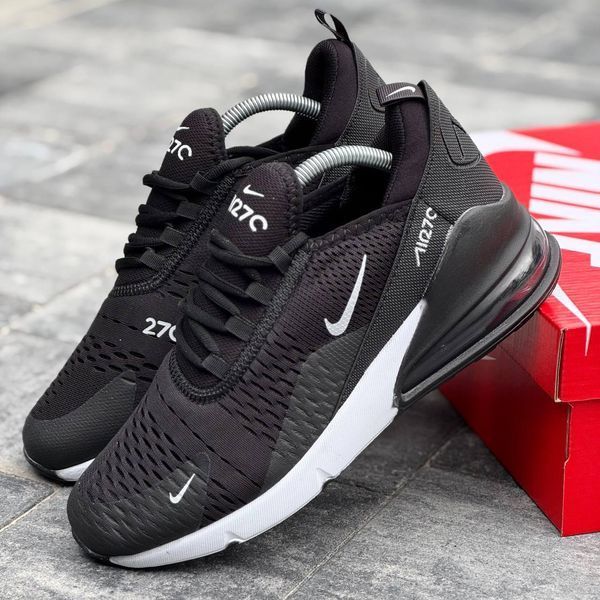 Чорні чоловічі кросівки Nike Air Max 270 Black White х Ейр Макс 40 ALL11497 фото