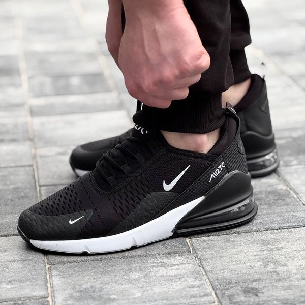 Чорні чоловічі кросівки Nike Air Max 270 Black White х Ейр Макс 40 ALL11497 фото
