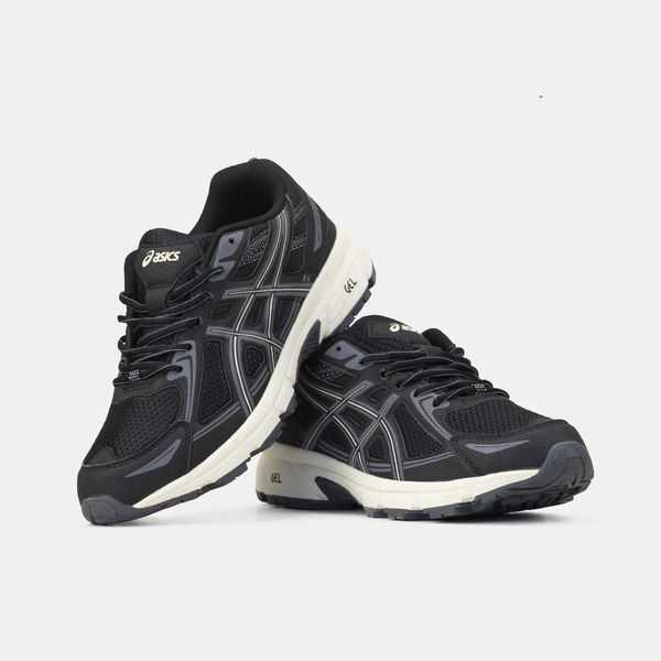 Чорні кросівки унісекс Asics Gel Venture 6 Black Grey Beige х Асікс 36 ALL12870 фото