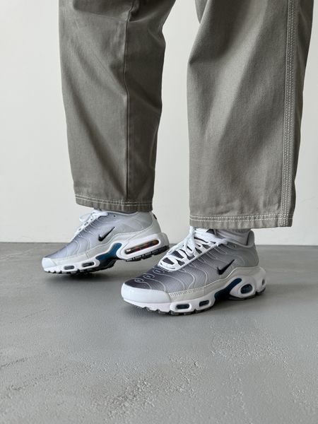 Чоловічі білі кросівки Nike Air Max TN Grey White Blue х Ейр Макс ТН 40 ALL17498 фото