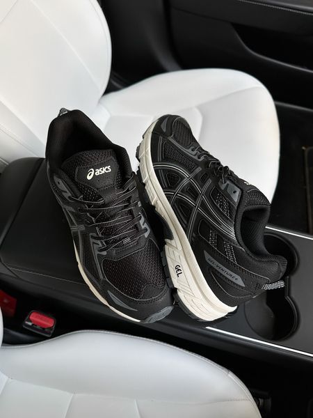 Чорні кросівки унісекс Asics Gel Venture 6 Black Grey Beige х Ассікс 37 ALL12870 фото