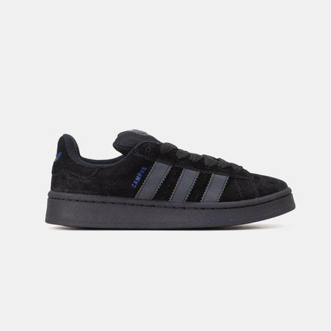Чорні замшеві кросівки унісекс Adidas Campus Bad Bunny Black Blue Адидас Кампус 36 ALL18167 фото