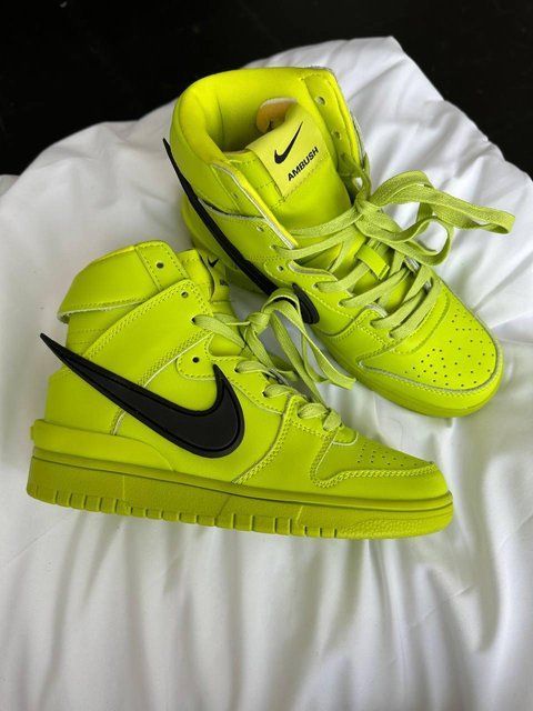 Салатові кросівки унісекс Nike SB Dunk High Ambush Acid Green х Данк 39 ALL12063 фото