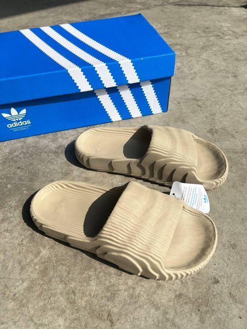 Коричневі тапочки унісекс Adidas Yeezy Adilette Slide Core Brown х Адідас Їзі Аділет Слайд 36 ALL11302 фото