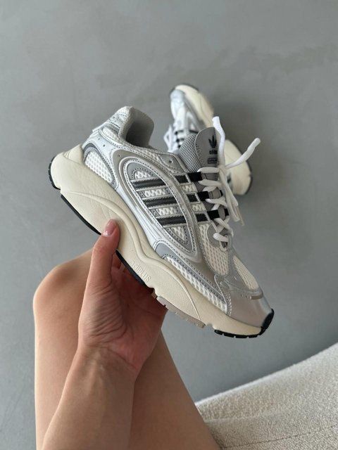 Сірі кросівки унісекс Adidas Ozmillen White Silver Black х Адідас 38 ALL15870 фото