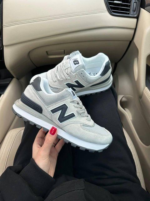 Сірі кросівки унісекс New Balance 574 Legacy Grey Black х Нью Беланс 37 ALL15726 фото