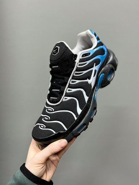 Чоловічі чорні кросівки Nike Air Max TN Plus Black Blue White х Ейр Макс ТН 42 ALL18213 фото