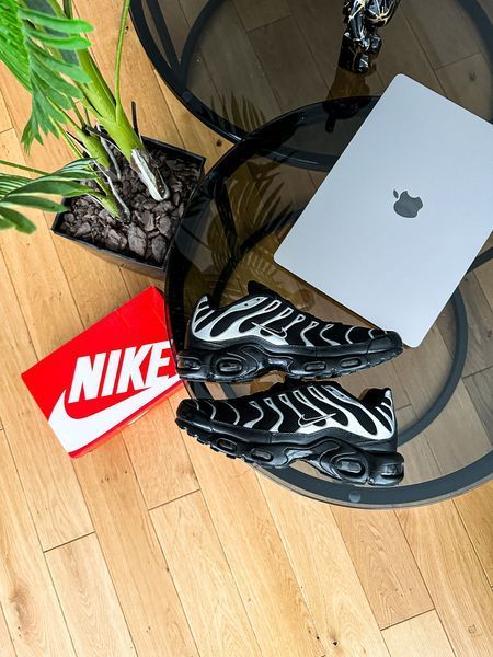Чоловічі чорні кросівки Nike Air Max TN Plus Black Metallic Silver х Ейр Макс ТН 42 ALL20159 фото