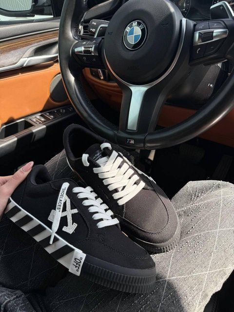 Чоловічі чорні кросівки OFF WHITE Vulcanized Low Black White Arrow SS21 х Офф Вайт 42 ALL15885 фото