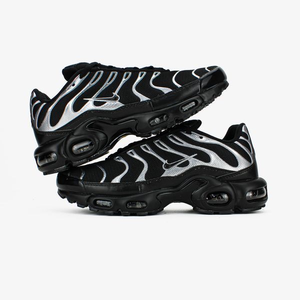 Чоловічі чорні кросівки Nike Air Max TN Plus Black Metallic Silver х Ейр Макс ТН 42 ALL20159 фото