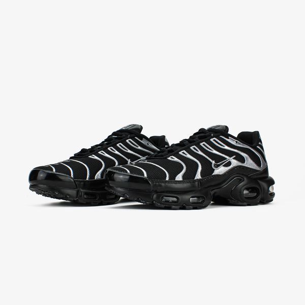 Чоловічі чорні кросівки Nike Air Max TN Plus Black Metallic Silver х Ейр Макс ТН 42 ALL20159 фото