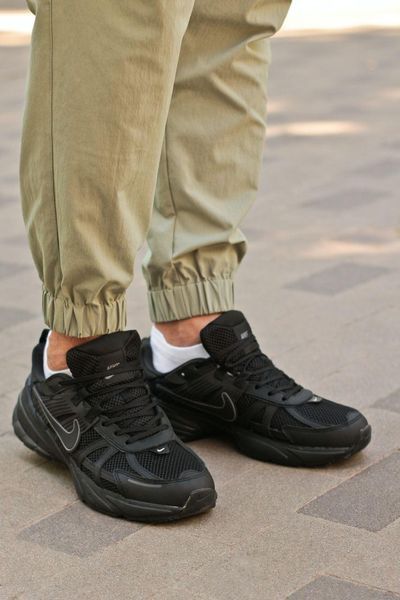 Чоловічі чорні кросівки Nike V2K Runtekk Black х Найк 41 ALL16994 фото