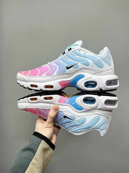 Жіночі білі кросівки Nike Air Max Tn Pink Blue Gradient х Ейр Макс ТН 36 ALL02092 фото