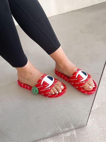 Шльопанці червоні літні Чемпіон Сліпперс унісекс Champion Slippers Red 36 ALL06805W фото