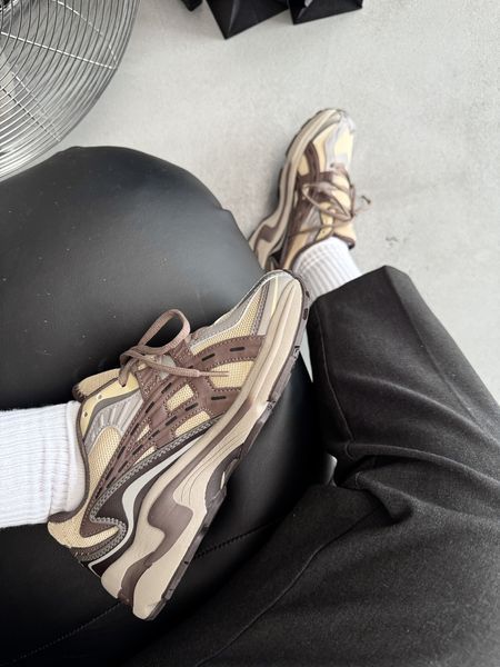 Бежеві кросівки унісекс Asics Gel Preleus Beige Brown Grey х Асікс 36 ALL14787 фото