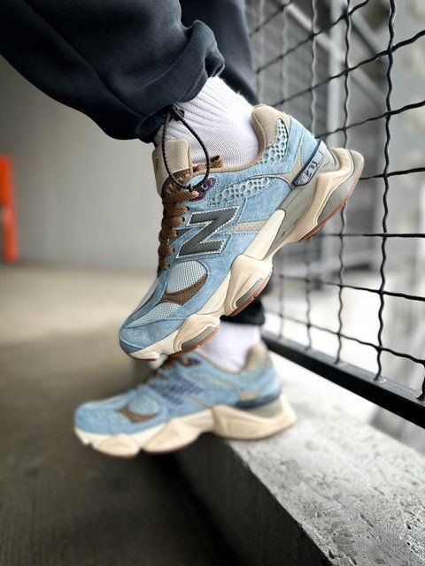 Замшеві блакитні кросівки New Balance 9060 Blue Heize х Нью Беланс 36 ALL12864 фото