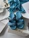 Жіночі блакитні шльопанці Dior Slippers Premium Blue х Діор Сліпперс 36 ALL17069 фото 3