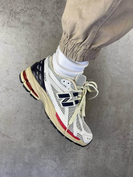 Сірі кросівки унісекс New Balance 1906R Grey Beige Blue Red х Нью Беланс 36 ALL10546 фото